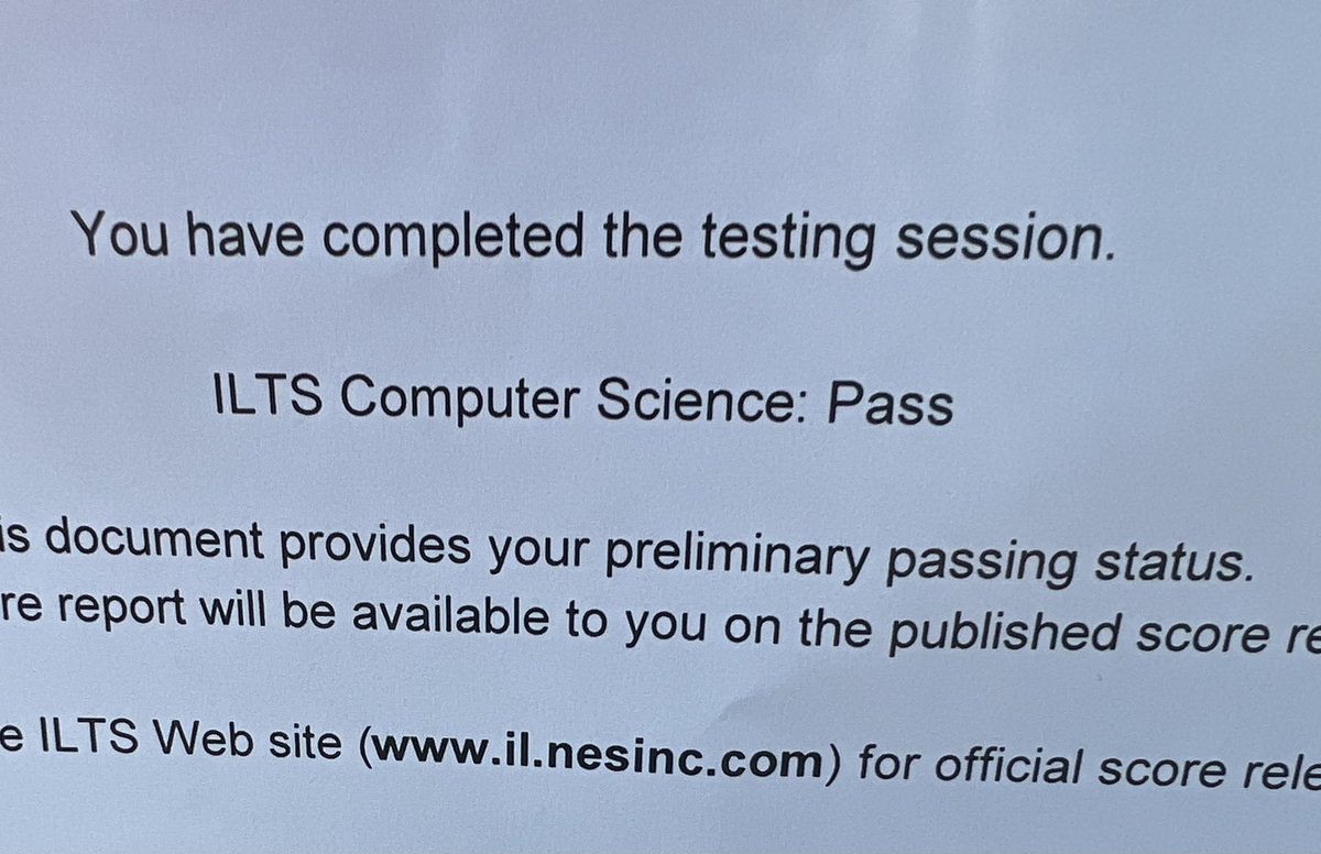 Not official until the 20th when tests are released but guess who passed her CS endorsement test!? 🙌🏼