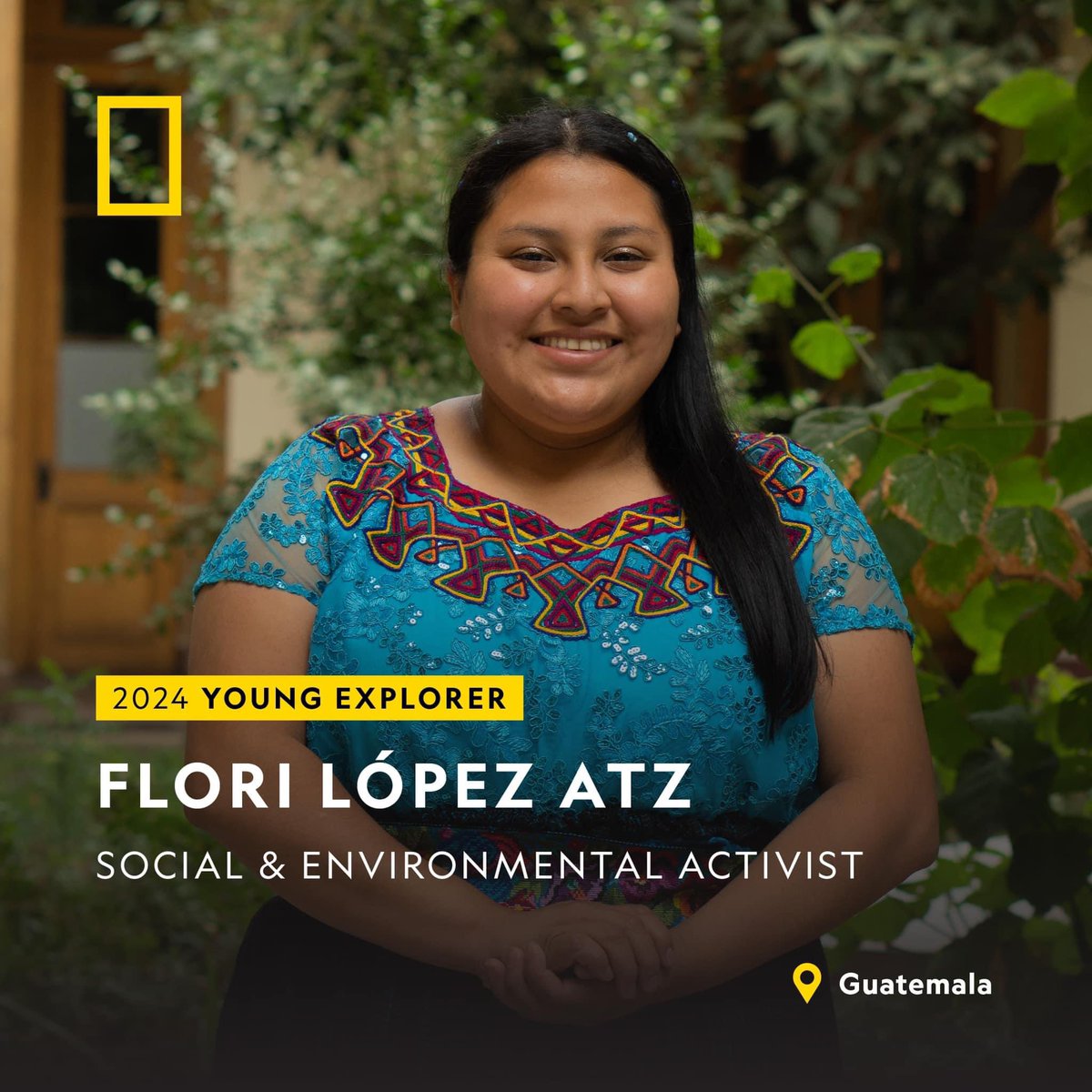 Guatemalteca nombrada Joven Exploradora de National Geographic! Una de 15 jóvenes seleccionados a nivel mundial, y la única mujer latina de la cohorte del año 2024.
——————————————Logros como este son realmente gratificantes.

#natgeoexplorer

news.nationalgeographic.org/from-promoting…