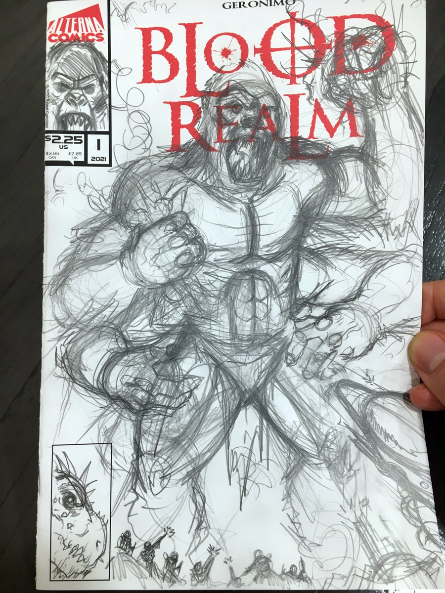Going LIVE tonight at 5PM EST to ink this PRIMOR sketch cover. This will be available as a SECRET PERK on the Blood Realm Indiegogo Campaign! Watch LIVE on YouTube: youtube.com/watch?v=AQm0-b…