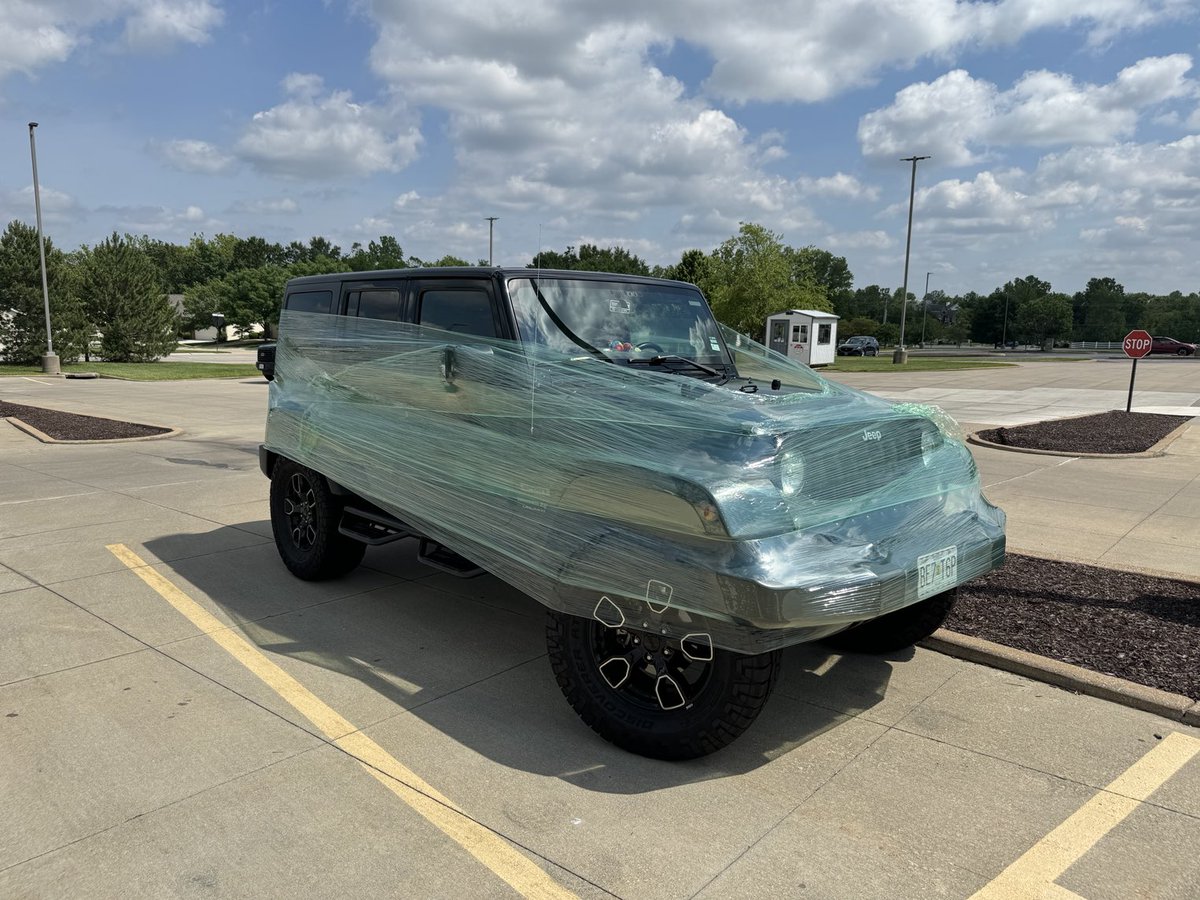 WARNING…there is a plastic wrap issue in the West High School parking lot.  I have a hunch members of the Class of 2024 are involved. Bring scissors to your car to be safe!