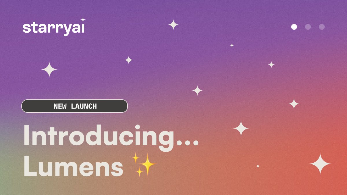 ICYMI 🤠 We're shaking things up at starryai! Introducing, Lumens Our new currency 💰