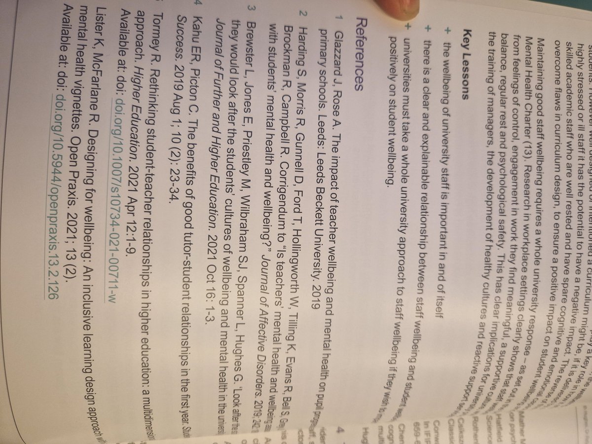 Inspired by so many ace sessions <a href="/AdvanceHE/">Advance HE</a> conference 4 supporting mental health today. Look 4ward to embedding ideas 2 improve student experience. Good to see a few sessions about #staffwellbeing. As Brewster et al. argue,we must look after staff so they can look after students
