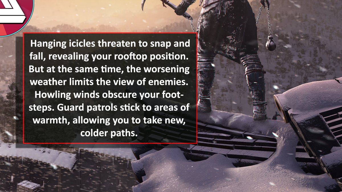 Assassin's Creed Shadows will have a seasons system where the open world progresses through spring, summer, autumn and winter. Each season will have direct consequences on the world and its gameplay, especially the stealth system! Here are some examples! (via IGN)