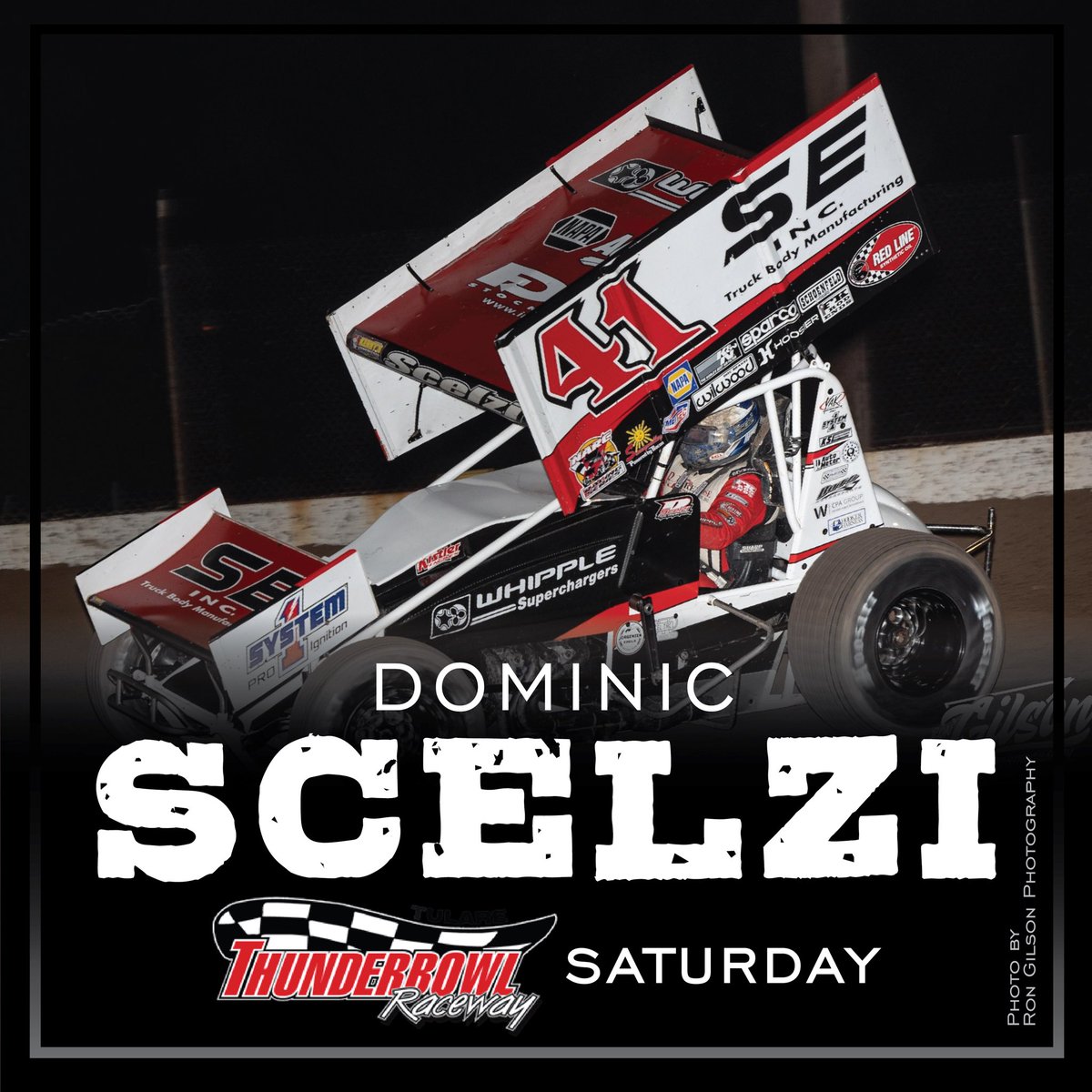 Saturday will be a busy night for Dominic Scelzi as he competes in two sprint car divisions at @TulareRaceway! #TeamILP