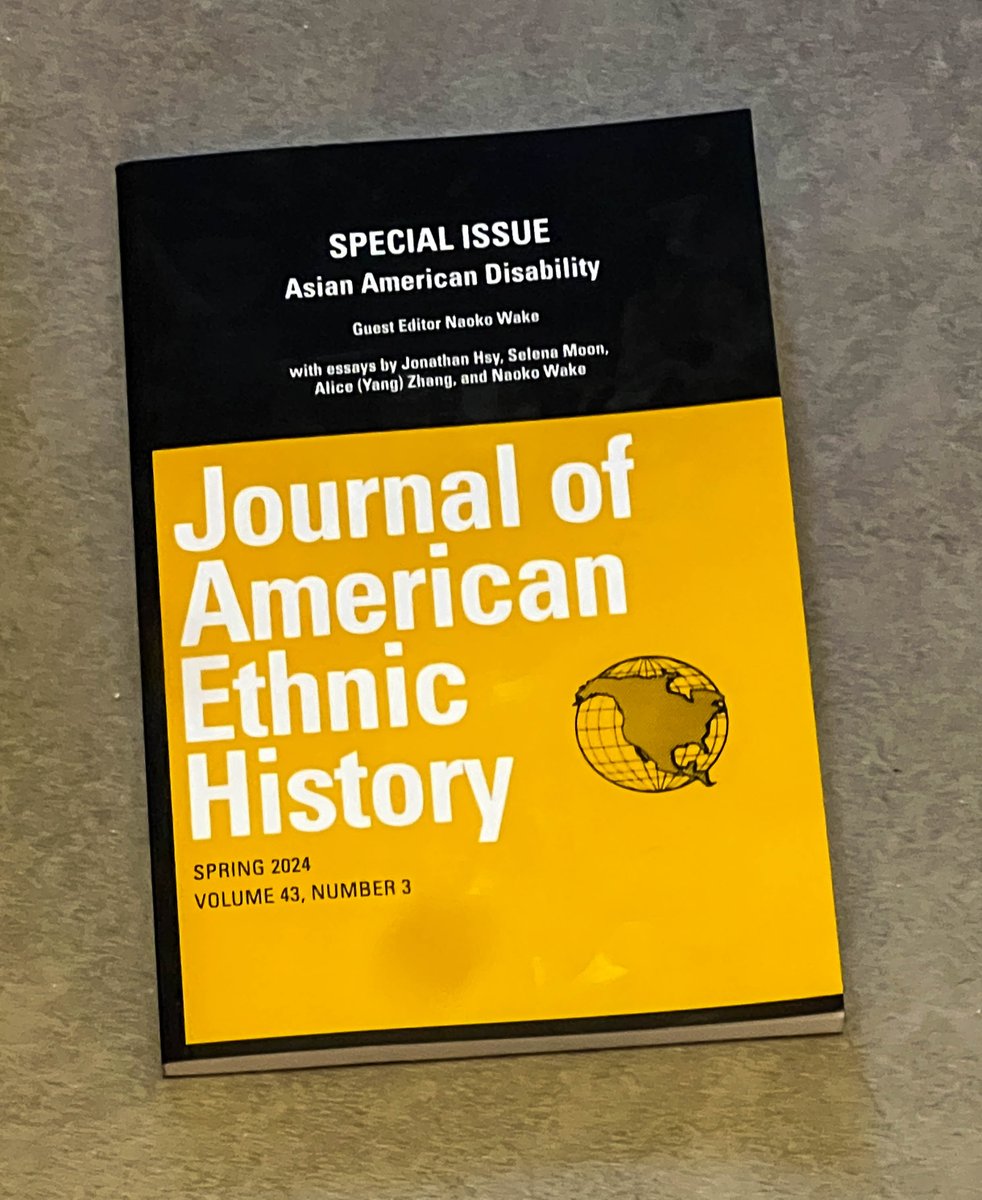 In @JournlAmEthHist 43.3, a special issue on Asian American disability, @SelenaMMoon discusses the erasure of disabled Japanese Americans and the lives of Deaf & blind Japanese Americans in California + Hawai‘i before, during and after WWII. cc: @IEHS1965 scholarlypublishingcollective.org/uip/jaeh/artic…