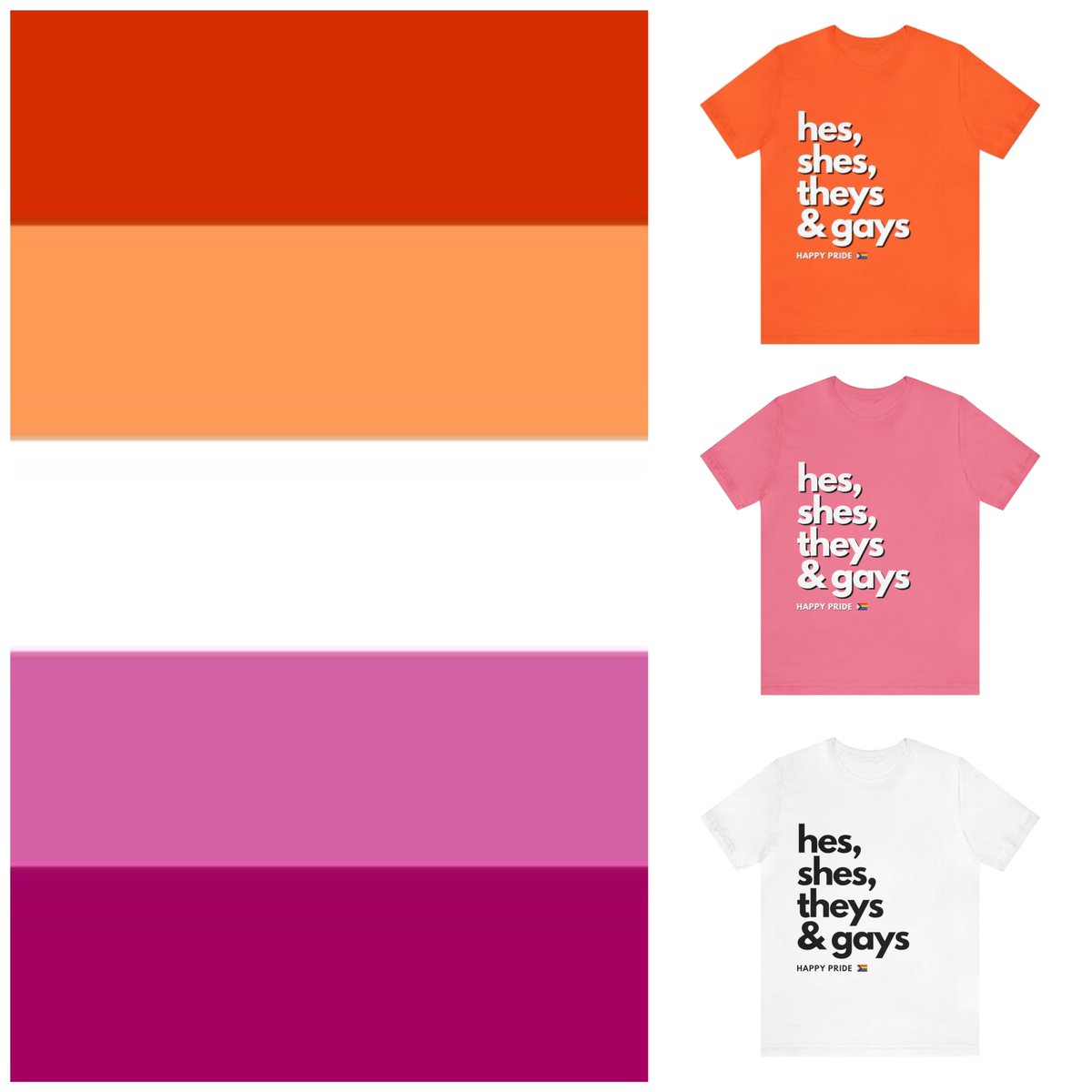 Do you know what the colors of the #LesbianPride flag represent? Each color has a specific meaning:

•Dark Orange: Gender nonconformity

•Light Orange: Independence 

•White: Unique relationships to womanhood 

•Light Pink: Serenity and peace 

•Dark Pink: Love and sex