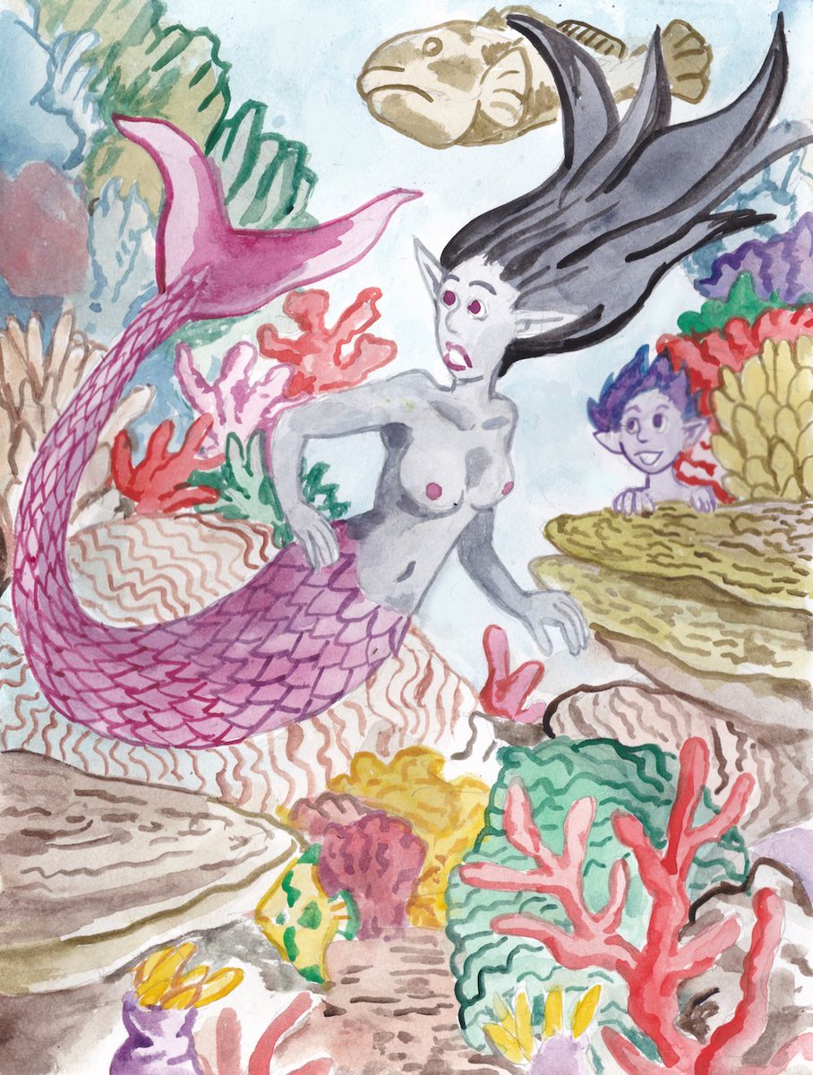 Day Fifteen of #mermay2024 - Featuring the Mermaids of Herschel Cove - #Coral
#mermay
#mermaids
#cartoons
#sisters
#coralreef
#hideandseek
#DrawMerMay2024
#MermaidIllustration
#Mermaidart
#watercolor
#watercolorpainting
#painting
#Illustration
#seattleillustrator