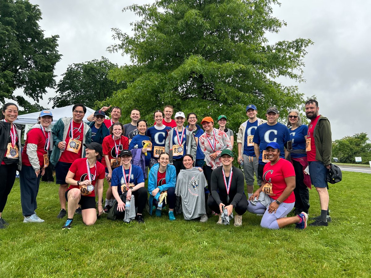 Team @chronicle is looking FINE at the 2024 Capital Challenge! Highlights of the day: great coworkers, cool weather, and an award (socks) for 2nd Worst Team Name, courtesy of @david_wescott...drumroll, please... We're FAFSA Than You