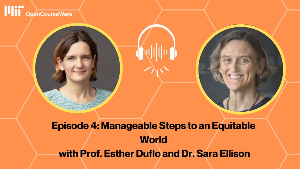 On this week's episode of Chalk Radio, Dr. Sara Ellison and Nobel Laureate Esther Duflo explain how economics can help us take manageable steps toward an equitable world—and why you might want to disable some of your spreadsheet’s default settings. bit.ly/32eXIXR