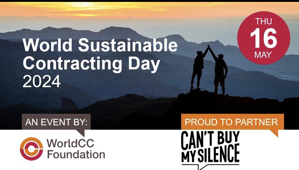 🌍 Exciting Announcement! Join us for the 3rd Annual World Sustainable Contracting Day (#WSCD) on May 16 2024! 🌱   Are you passionate about sustainability in contracting practices? Then mark your calendars for #WSCD, the global event dedicated to advancing sustainable