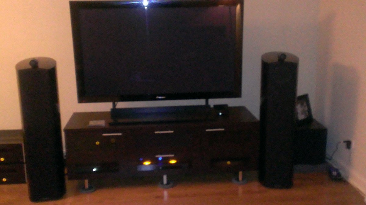 @AllAmerican202 Macintosh Amps Rock. 
My low budget Bowers & Wilkins system with 2 mono blocks.