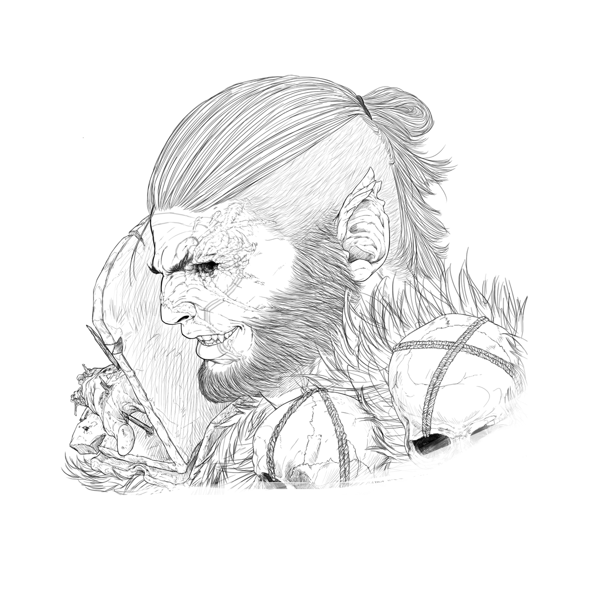 DiabolicalLord's tweet photo. *undecipherable yet doting Roegadyn noises!* 💓

Translation: "Who needs to die? Who do you need me to kill? Just say the world and I'll drag their pretty pale intestines out into this sunlight." 💓 https://t.co/OFKQPqebJI