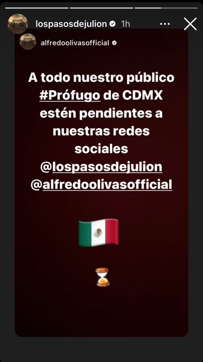 ¿Habrá cambio de recinto para #ProfugosDelAnexo? #JulionAlvarez y #AlfredoOlivas hacen importante anuncio en sus redes sociales para el público capitalino…esperaremos unas horas haber qué es lo que dicen