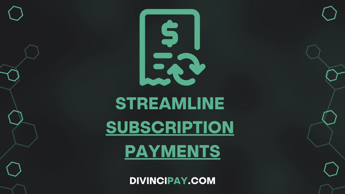 Streamline Subscription Payments with DiVinciPay: The Smart Crypto Solution for Recurring Billing Revolutionize Your Subscription Model Embrace the future of subscription payments with DiVinciPay. Our platform provides a seamless solution for businesses operating on a
