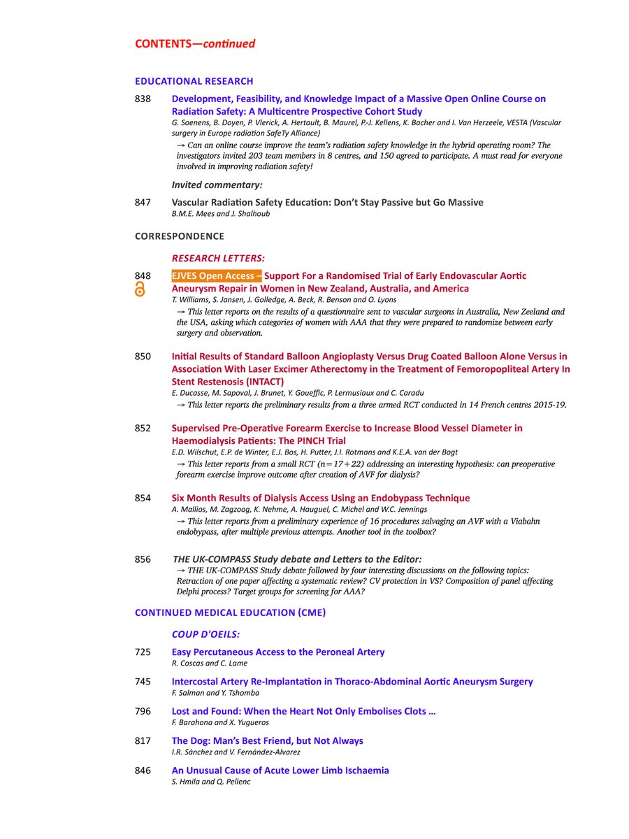 Hot off the press! The May issue and #EJVESToC are now available online, including new editorials, 3 great EC's papers, open access submissions and much more🎉! @Jonnyboyle1 @IVanherzeele @KevinMani7 @VASCevidence @TwineVasc @CarlotaFPrendes @jmills1955 @NZVascular @frederico_bg