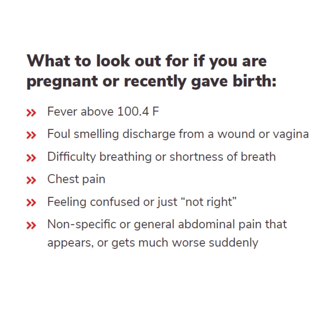 TaraHFoundation's tweet photo. Maternal Sepsis has become a leading cause of maternal mortality in the US. A key thing to remember - many of these deaths are preventable.

Take time to learn the signs and symptoms.

#MaternalSepsisWeek #123forMOMS

📸: @SepsisAlliance https://t.co/xv752vhenK