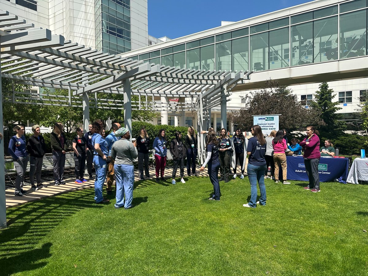Happy Trauma Awareness Month!  Today we held a walk to honor our trauma survivors.  Thank you to Ashley Servi, Trauma Program Manager for organizing this wonderful event.