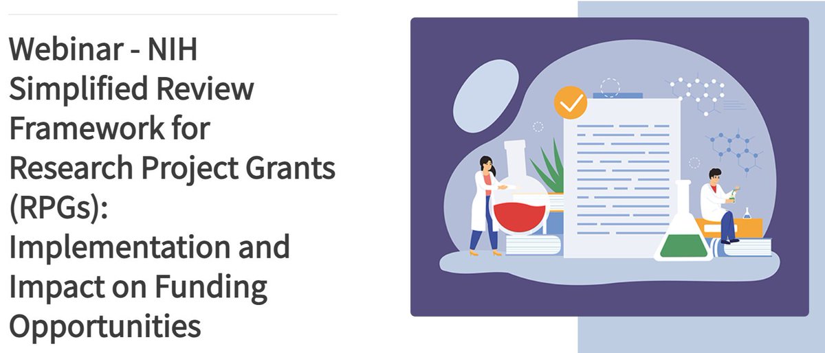 Did you miss the webinar on the implementation of the simplified review framework for RPGs? The resources are now available! ▶ nexus.od.nih.gov/all/2024/05/15…