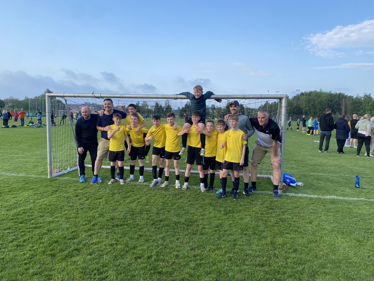 Congratulations tothe Bonaly P7 cup team. Made it through the group of death and into the semi finals in two weeks time. 

Had a little help from out little toffee girl too 💙

@BonalyPrimaryP7 

#wecandoit
#believe
#wearebonaly