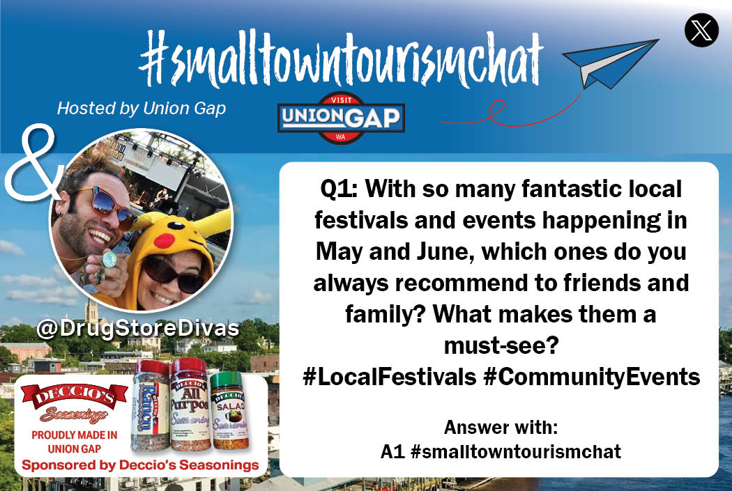 Q1: With so many fantastic local festivals and events happening in May and June, which ones do you always recommend to friends and family? What makes them a 
must-see? 
#LocalFestivals #CommunityEvents

Answer with:
A1 #smalltowntourismchat