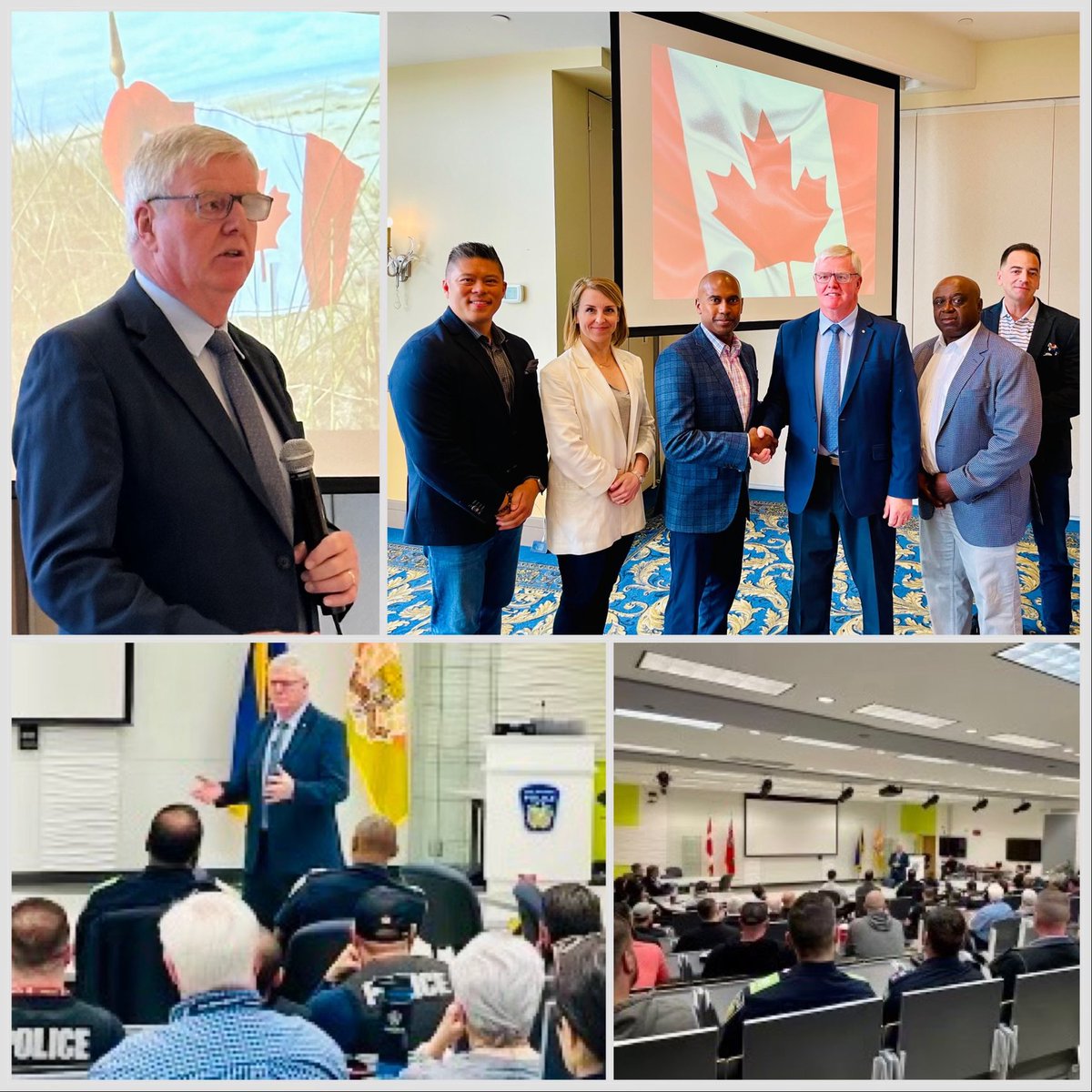 It was a pleasure to have former Chief of Defence Staff - General Rick Hillier who addressed and engaged with our @PeelPolice members and leadership team. Thank you for sharing your amazing experiences, stories and what it means to be a strong leader.