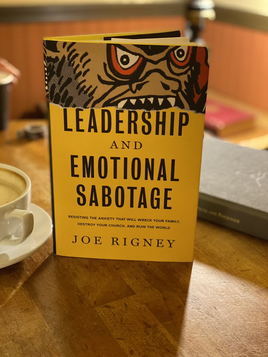 Excited to start our new book this Friday. Leadership and Emotional Sabotage by @joe_rigney. Learn how to guard your family, church, and the world from our anxious age! @canonpress