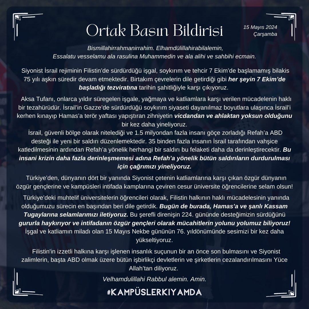 gencdusunceist's tweet photo. ÜNİVERSİTELER KIYÂMDA
#ÜniversitelerKıyamda https://t.co/hU0f0KVnlJ