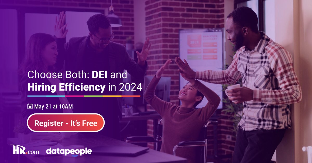Break the misconception of choosing between fairness and efficiency in hiring! Join Dentsu and Datapeople experts to learn how to integrate #DEI seamlessly into your #hiring to boost efficiency while ensuring fairness. #Diversity #TalentAcquisition okt.to/Dm4aJI