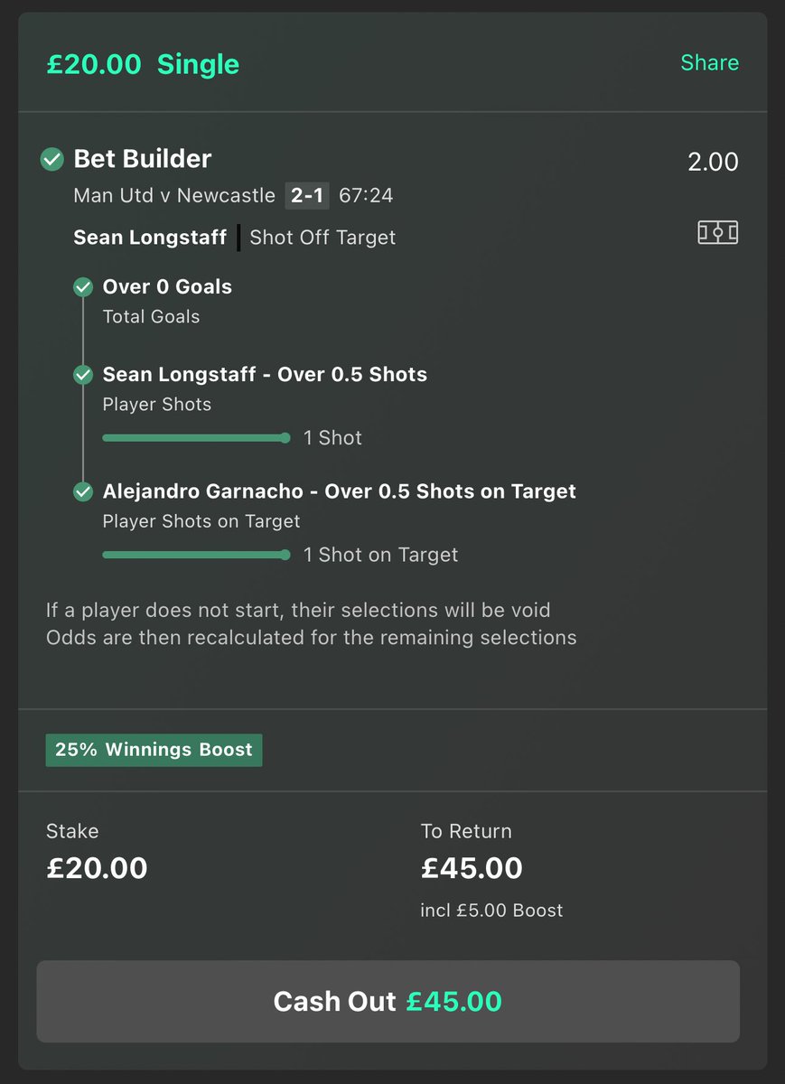 😍 BOOM! 

£20 staked on all my bet builders this season has now returned £1,119 profit ✅💰

I’ll giveaway £20 from the winnings to someone who LIKES ❤️ this post!!!!