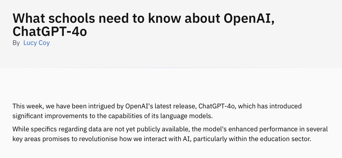 New Blog:

What schools need to know about OpenAI, ChatGPT-4o?

headteacherchat.com/blogs/what-sch…