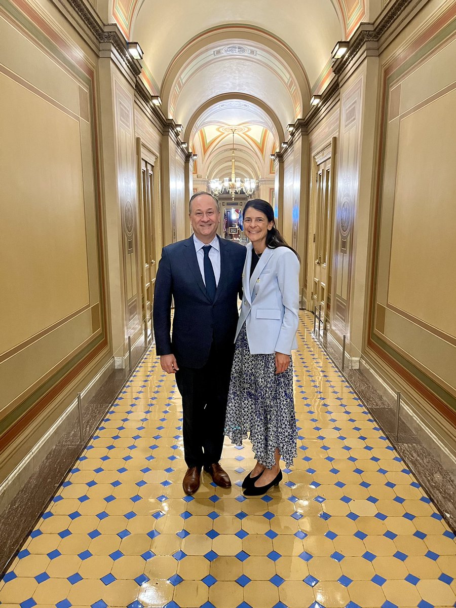 Congratulations to my former Chief of Staff, Courtney O’Donnell! Today, the Senate voted to confirm her as U.S. Ambassador to UNESCO. @VP and I look forward to watching her lead on the global stage.