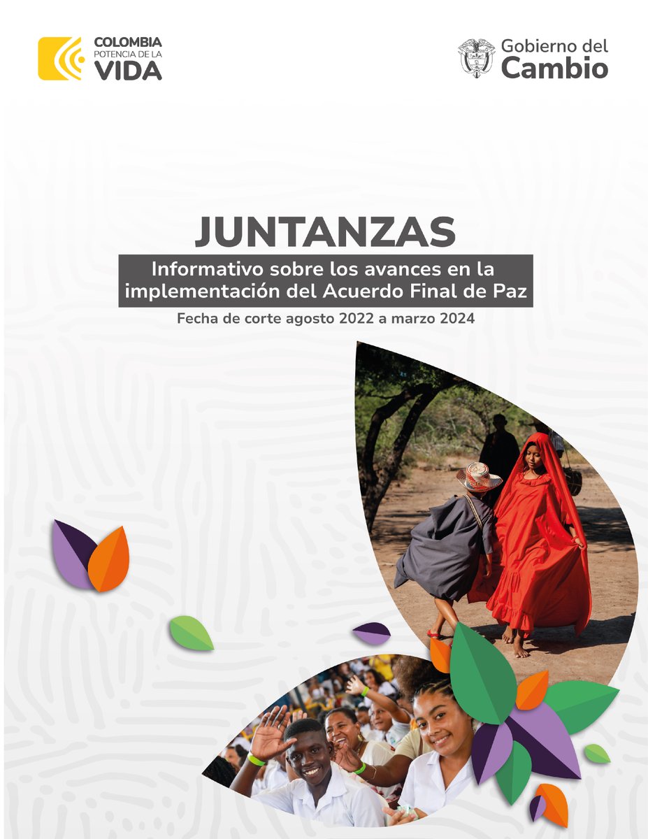 📣 #Reporte | En nuestro boletín 'Juntanzas' te presentamos los avances en la implementación del #AcuerdoDePaz en los puntos de la @MisionONUCol. Haz clic en el enlace📍acortar.link/zowuCK