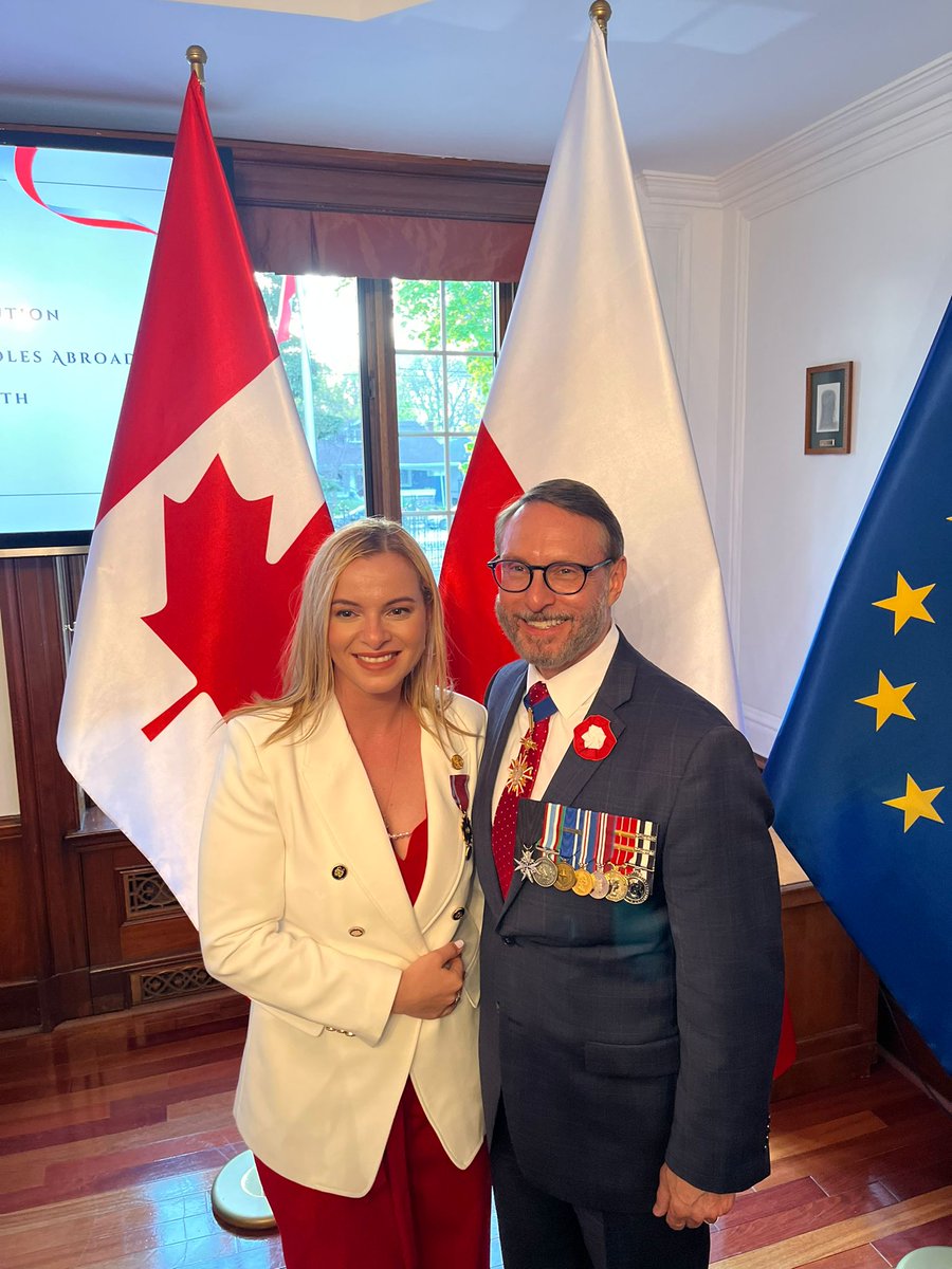 Yesterday, I was bestowed the honour of a lifetime—the Gold Cross of Merit from the Republic of Poland 🇵🇱. I was surrounded by family, friends, and esteemed community members on this spectacular occasion at the Polish Consulate in Toronto @PLinToronto, and I couldn’t be more