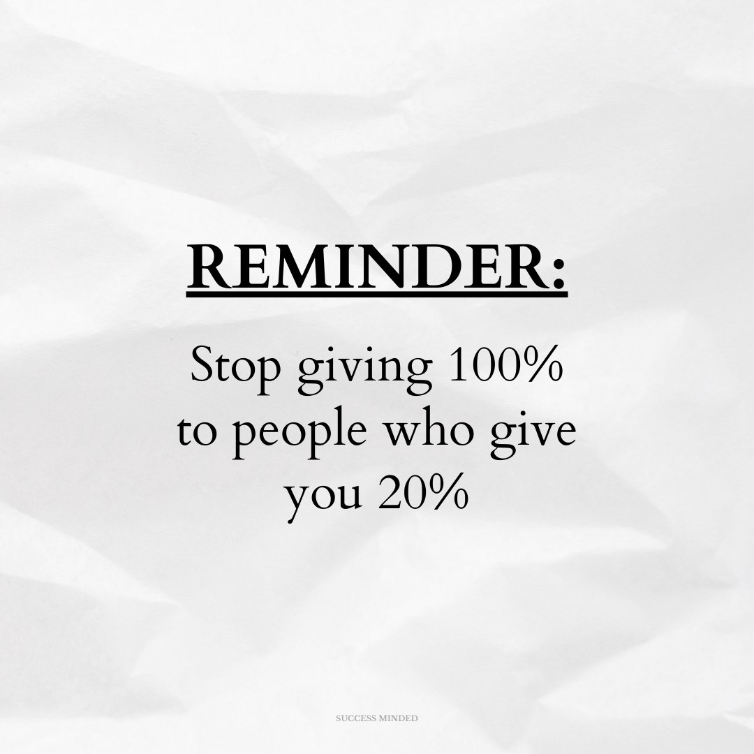 A kind reminder.