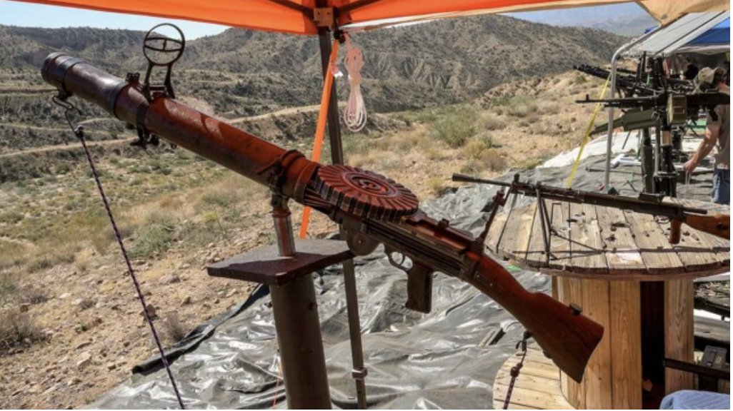 On the Range with a 1914 Lewis Gun | Big Sandy Machine Gun Shoot 🎥 Watch this Video to see it in action: bit.ly/3WIYbLP #BigSandy #LewisGun #RangeDay #GunBroker