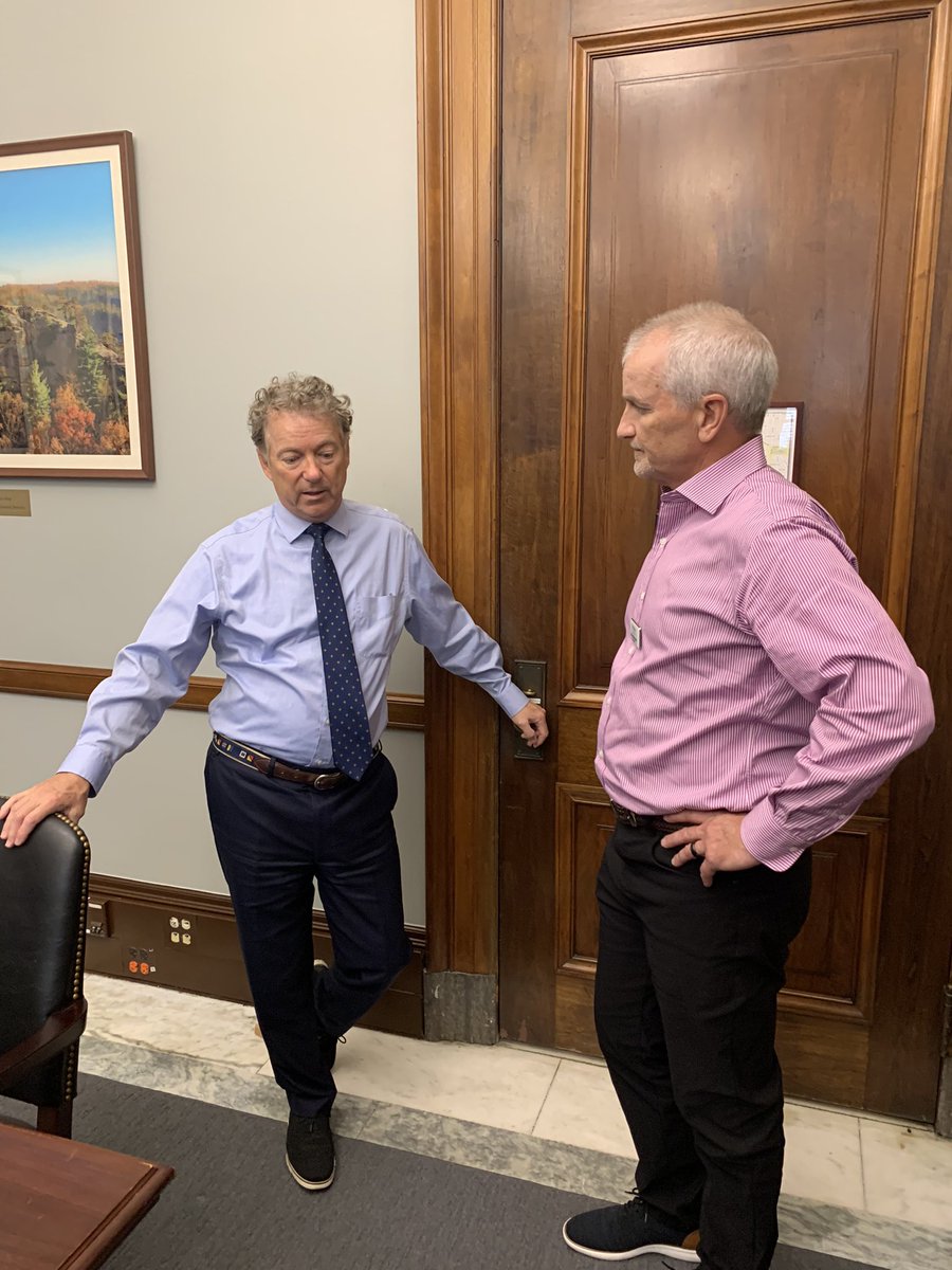 Great talking Social Security solvency, election integrity, and tax reform with @RandPaul. Thanks for meeting with @AMACAction Delegates on our Fly-In day!🦅🦅 ⬇️