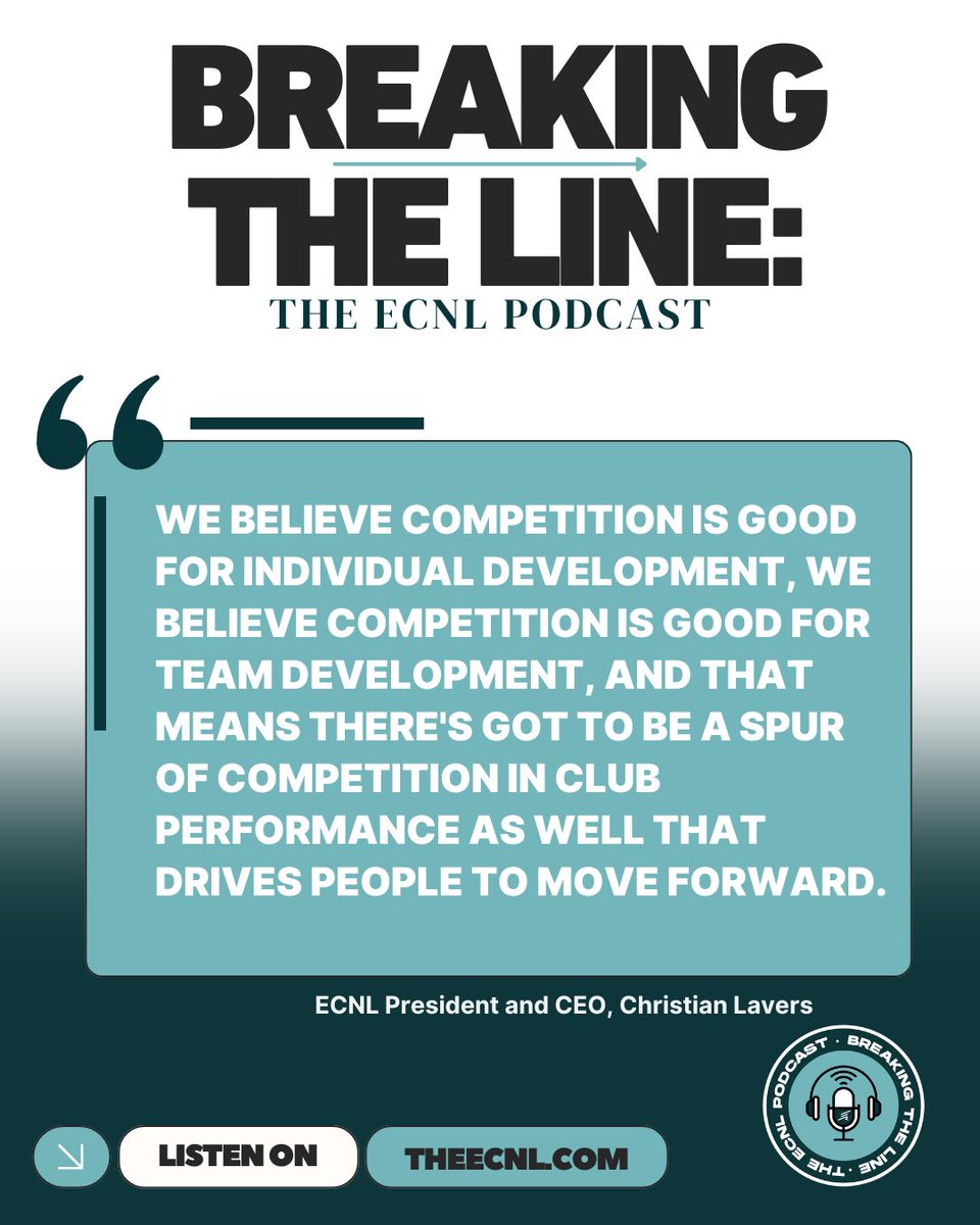 🎙️Don’t forget to tune into Episode 93 of Breaking the Line Listen Now: ecnl.info/BTL-ECNLPodcast
