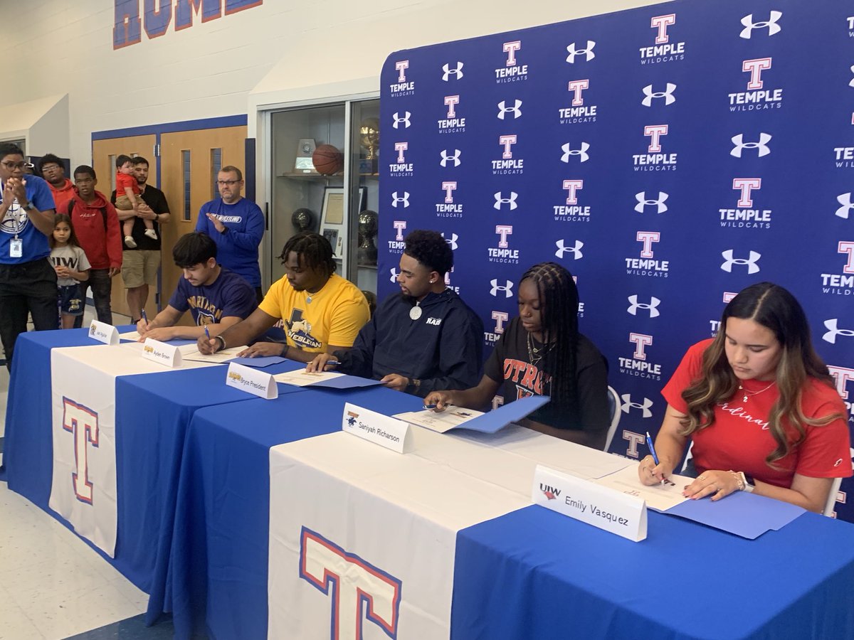 Another batch of amazing young people signing letters of intent to take their talents and character to the next level. So very proud! Go represent the Wildcat Nation well. ##TTT