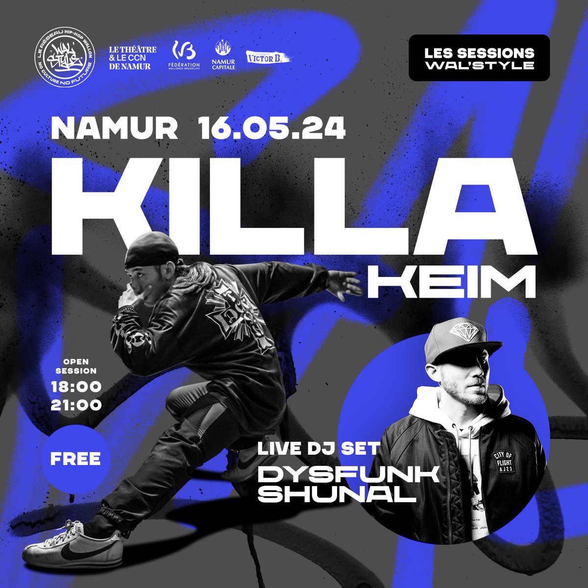 Providing the breaks & hip-hop classics tomorrow 16/5 at the Wal'Style breaking session 📀🎚️📀

📍CC Namur 
⏱️ 18h00 - 21h00 

Open breaking session with special guest Killa Keim 🇫🇷 

#djdysfunkshunal #walstyle #namur #breakingsession #hiphop #djlife