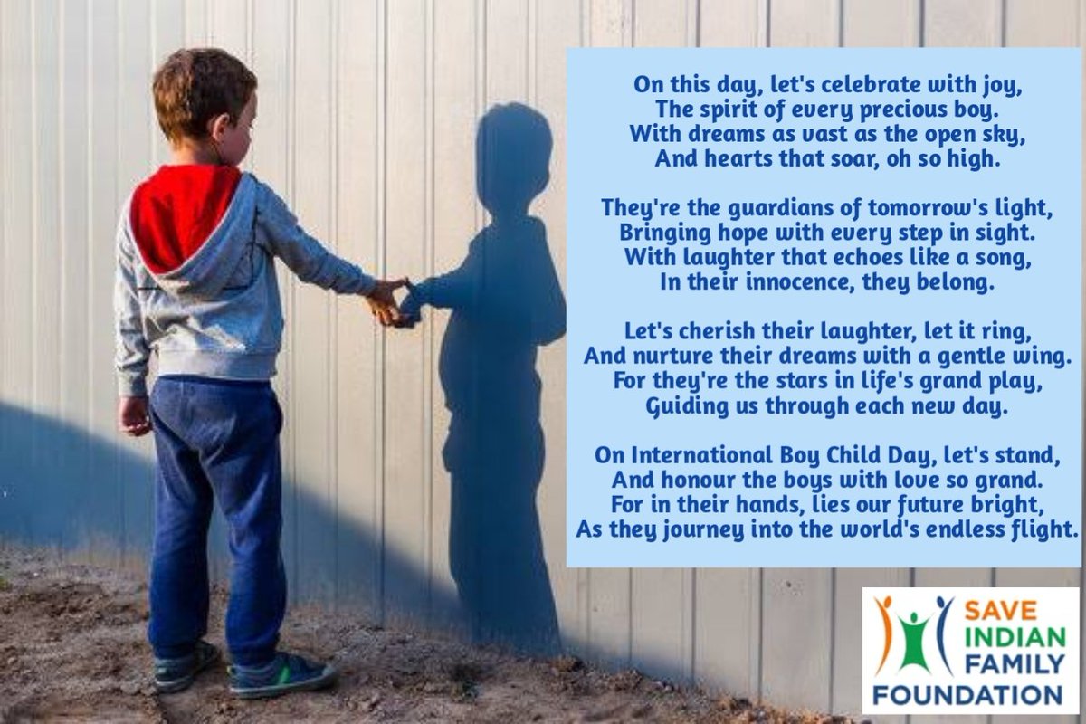 A great poet once shared a fantastic poem on #InternationalBoyChildDay!