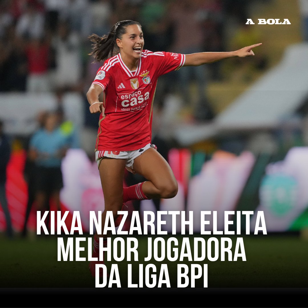Kika Nazareth, que se sagrou campeã nacional pelo Benfica esta temporada, foi eleita a Melhor Jogadora da Liga BPI pelo Sindicato dos Jogadores. 🦅

#kikanazareth