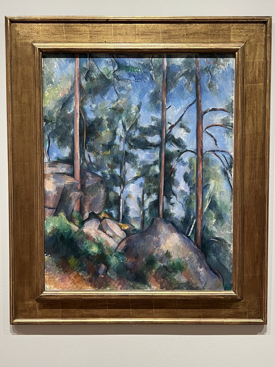 Pines and Rocks (Fontainebleau?), c.1897
Paul Cezanne
(Oil on canvas)
(The Museum of Modern Art, New York City, New York)

#PaulCezanne #MuseumArt #arthistory #artlover