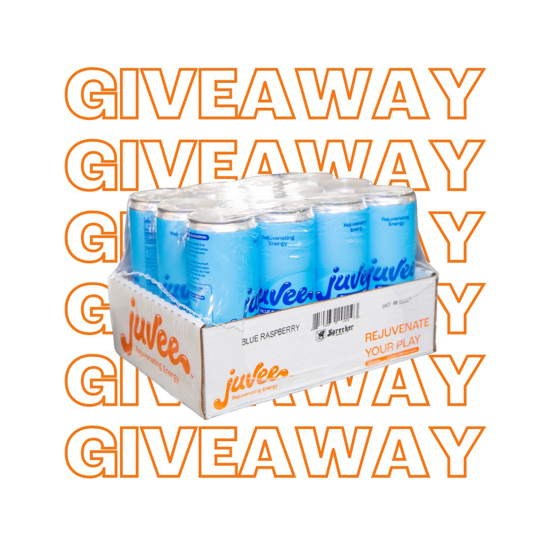 🚨GIVEAWAY TIME 🚨

You voted and we're giving away 3 CASES OF BLUE RASPBERRY 😋 

To enter:
✅ Reply to this post 
✅ Tag 2 friends
✅ Follow @drinkjuvee 

*No purchase necessary. Must be 18+ & US resident, closes at 11:59 PM PT on Friday, 05/17

 Good luck 🤝