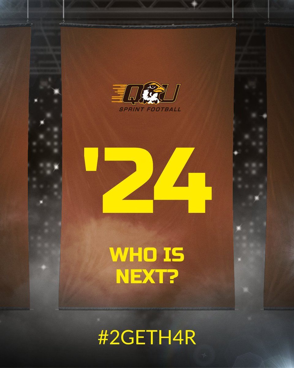 Quincy University Sprint Football (@quhawkssprintfb) on Twitter photo Class of '24, it isn't too late to find a place to start your new journey. WE are still filling a few more roster spots. Drop your film below or DM any of our coaches. <a href="/Connermac8/">Conner McLaughlin</a> <a href="/tmiller0922/">Todd Miller</a> <a href="/CoachKirk_/">Kirkland Burton</a> <a href="/CoachAbell97/">Jacob Abell</a> <a href="/JMcCurry07/">Coach Jacob Mccurry</a> Class of '24, it isn't too late to find a place to start your new journey. WE are still filling a few more roster spots. Drop your film below or DM any of our coaches. <a href="/Connermac8/">Conner McLaughlin</a> <a href="/tmiller0922/">Todd Miller</a> <a href="/CoachKirk_/">Kirkland Burton</a> <a href="/CoachAbell97/">Jacob Abell</a> <a href="/JMcCurry07/">Coach Jacob Mccurry</a>