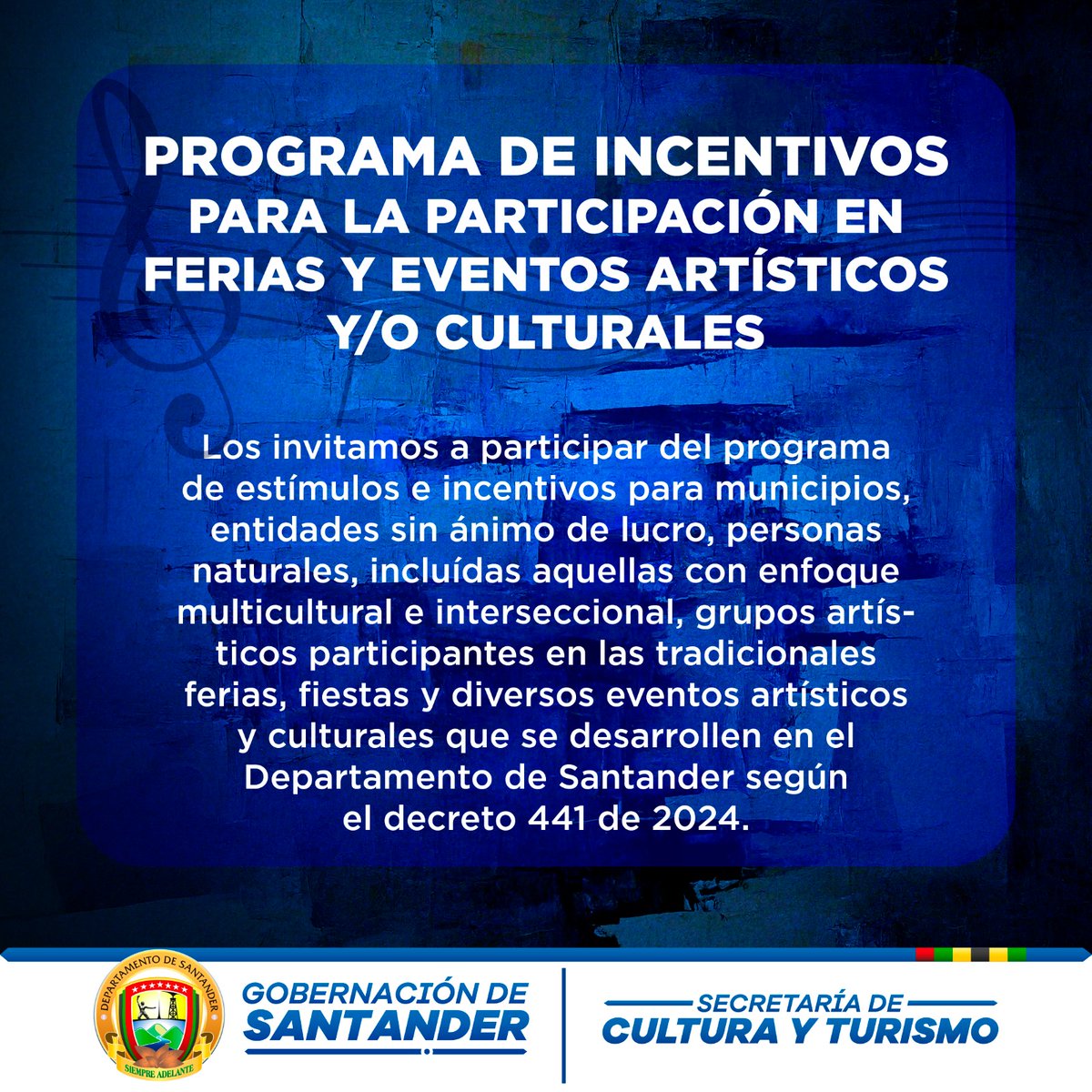 Los invitamos a participar del programa de estímulos e incentivos para municipios, entidades sin ánimo de lucro y personas naturales. Diligenciar el formulario que se encuentra en el link y enviarlo al correo: ca.ccombita@santander.gov.co Link de descarga: santander.gov.co/publicaciones/…