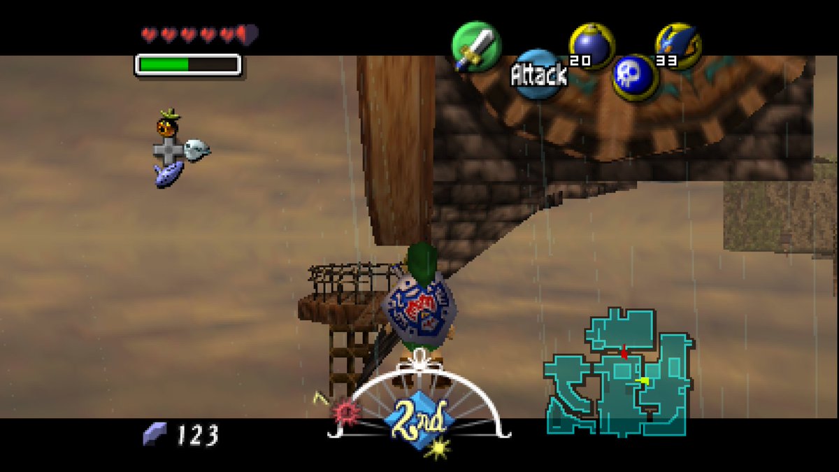 Is it documented that North Clock Town OOB has some kind of beta geometry for the clock entrance?
#MajorasMask