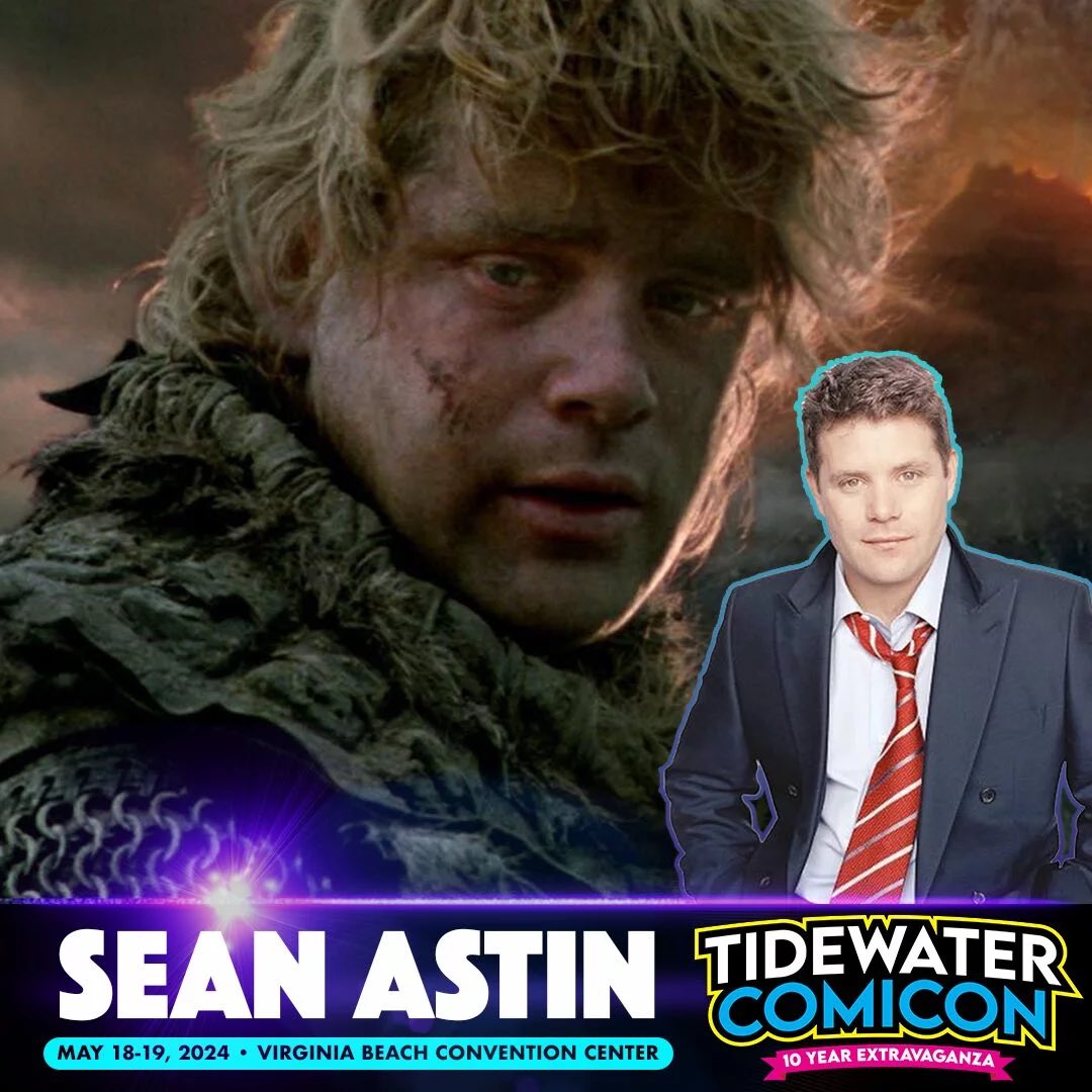 ICYMI, Sean Astin will be our guest of honor for Tidewater Comicon’s 10 year Extravaganza! 🥳

Get your tickets now:
tidewatercomicon.com/tickets/