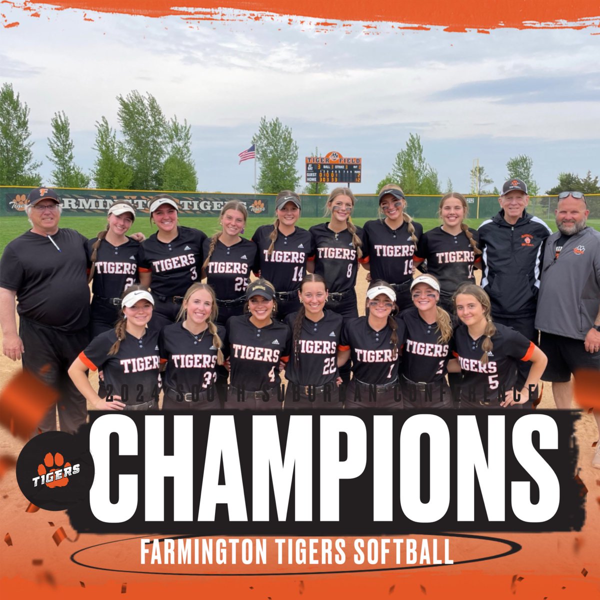 A bomb from Klotz ends the game 12-2! #Tigers win! 

#WeAre192 | <a href="/TigerSoftball19/">FHS Softball</a>