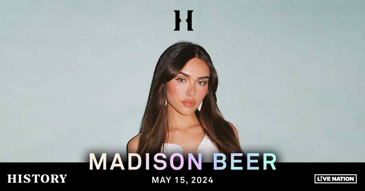 TONIGHT: Platinum-selling artist, @madisonbeer is ready to perform her latest single Make You Mine on our stage for The Spinnin Tour ✨ Set times: Doors - 7:00pm Destiny Rogers - 7:30pm Charlotte Lawrence - 8:05pm Madison Beer - 9:05pm *all times are subject to change