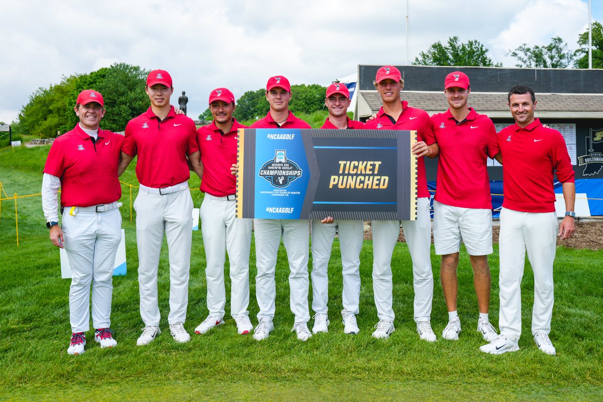 Arizona Athletics (@azathletics) on Twitter photo MOVING ONโผ๏ธ
Congratulations to <a href="/ArizonaMGolf/">Arizona Men's Golf</a> for advancing to the NCAA Championships!
#BearDown | #NCAAGolf MOVING ONโผ๏ธ
Congratulations to <a href="/ArizonaMGolf/">Arizona Men's Golf</a> for advancing to the NCAA Championships!
#BearDown | #NCAAGolf